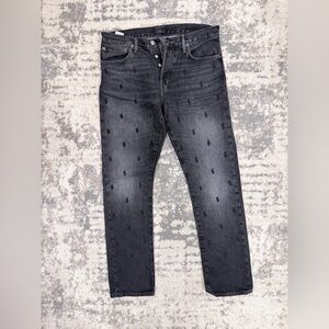 Ralph Lauren Charcoal Slim Straight Jeans